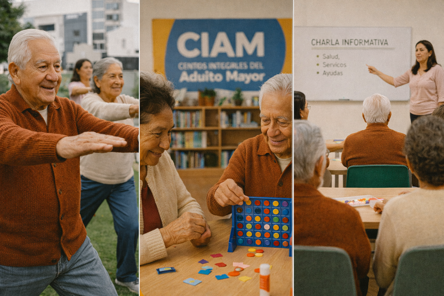 Servicios que ofrecen los CIAM para adultos mayores