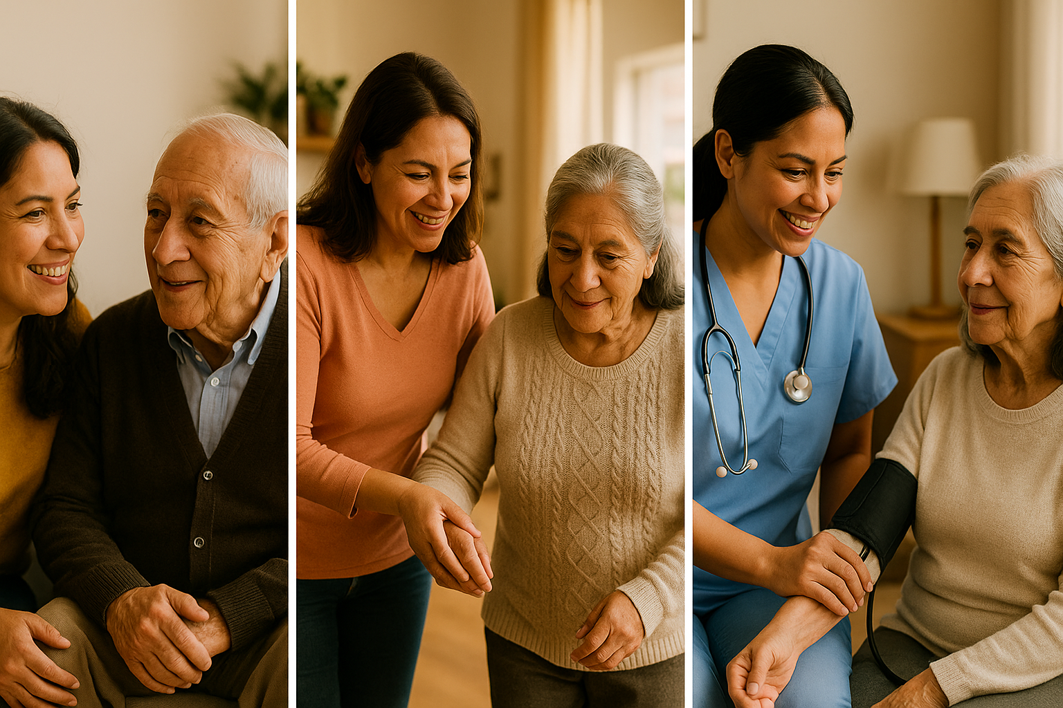 Diferentes tipos de cuidadores para adultos mayores en Perú