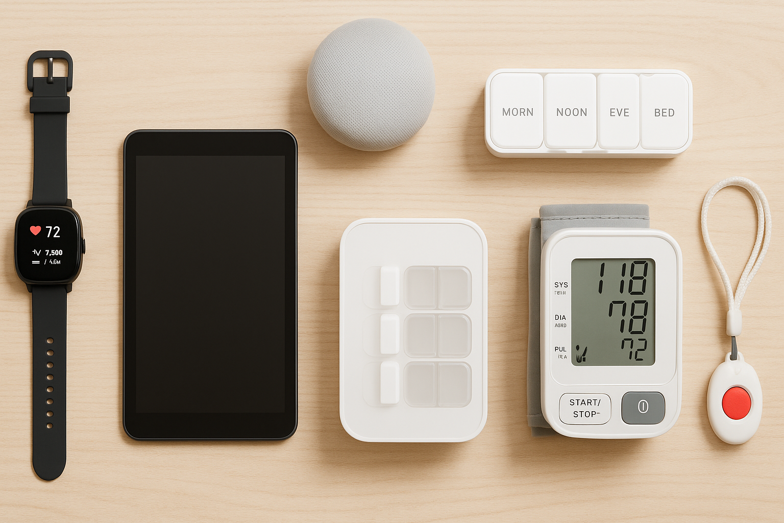 Diferentes tipos de tecnología para el cuidado de adultos mayores